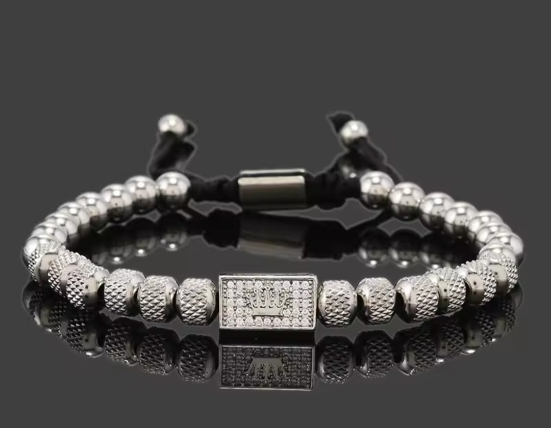 Stainless steel beads crown