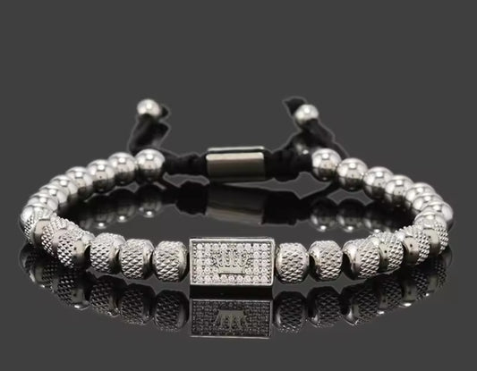 Stainless steel beads crown