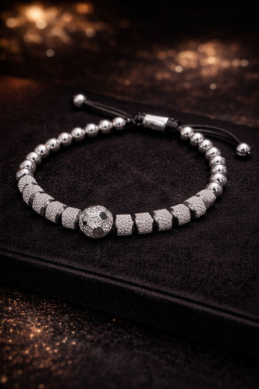 Luxury football Charms stainless  steel beads